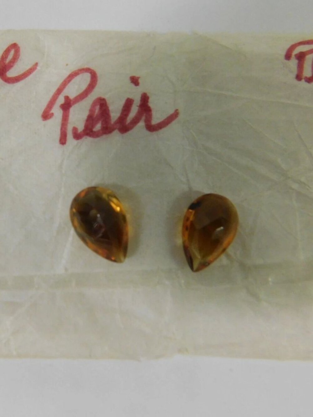 Citrine Gemstones Pear Shape 11 x 7 Set of 2